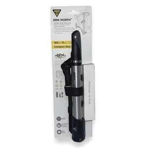 Topeak Mini Morph Bike Pump 160 PSI Presta Schrader Dunlop Compact TMM-1 New